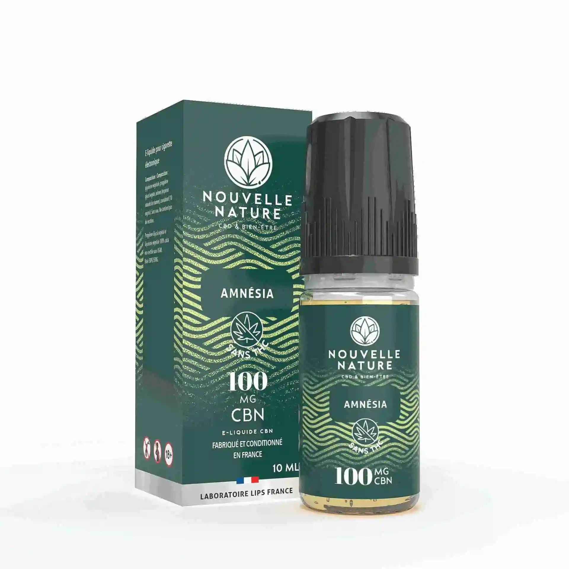 Flacon Nouvelle Nature, marque blanche, e-liquide vape CBN.